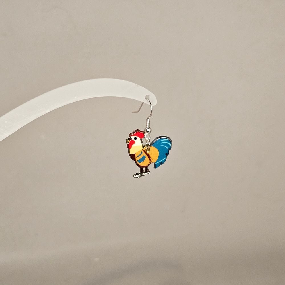 Item #222 Rooster Earring