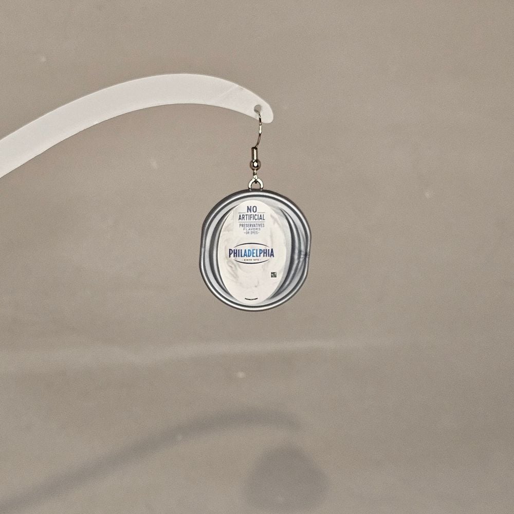 Item #55 Cream Cheese Earring