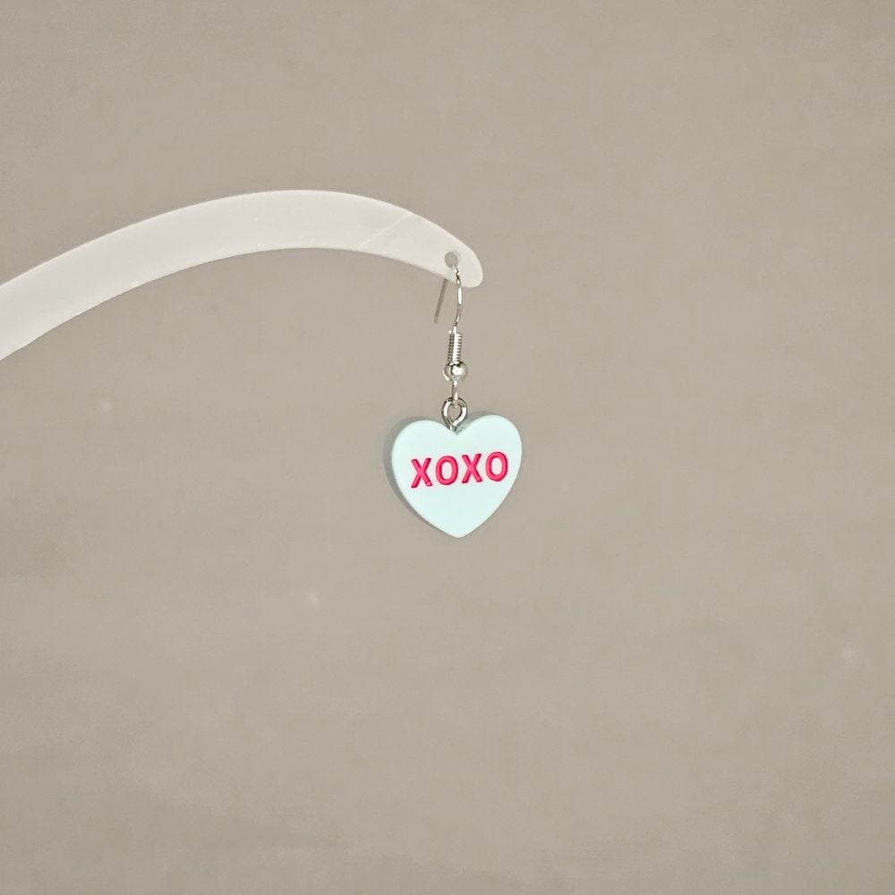Item #108 Conversation Heart Candy XOXO Earring