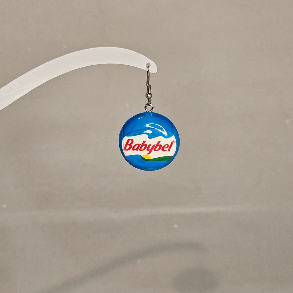 Item #57 Babybel Cheese Earring