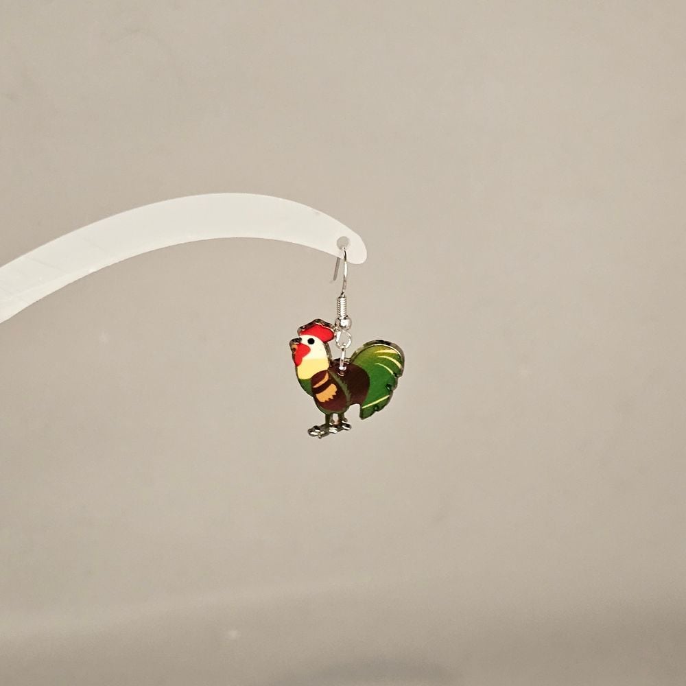 Item #226 Rooster Earring