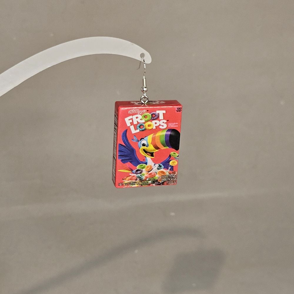Item #61 Fruit Loops Cereal Earring