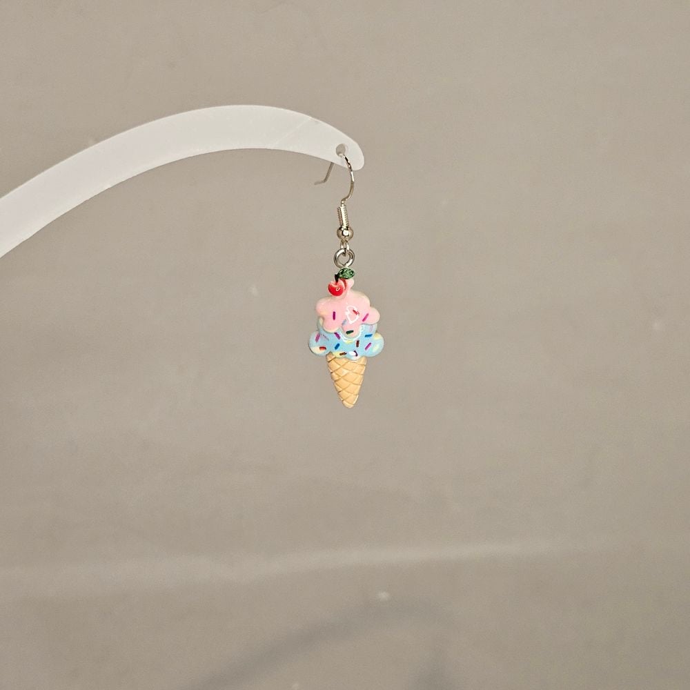 Item #110 Ice Cream Cone Earring