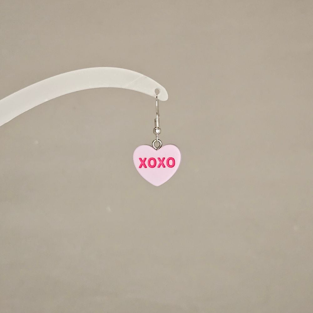 Item #108 Conversation Heart Candy XOXO Earring