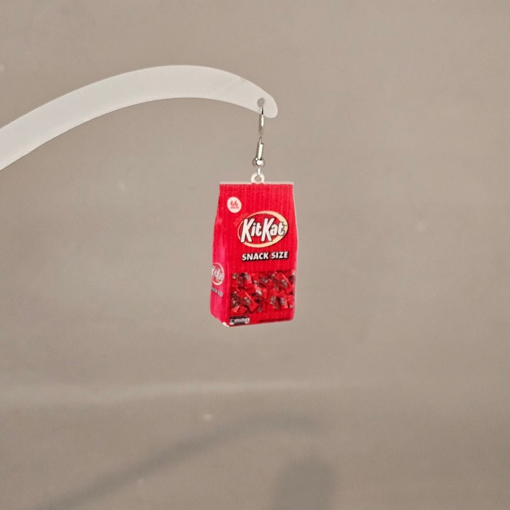 Item #76 KitKat Bar Earring