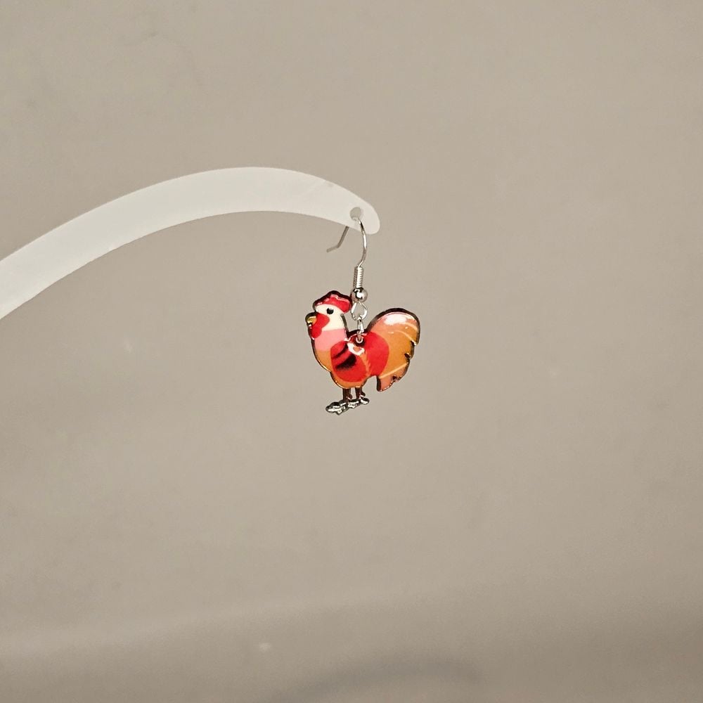 Item #224 Rooster Earring