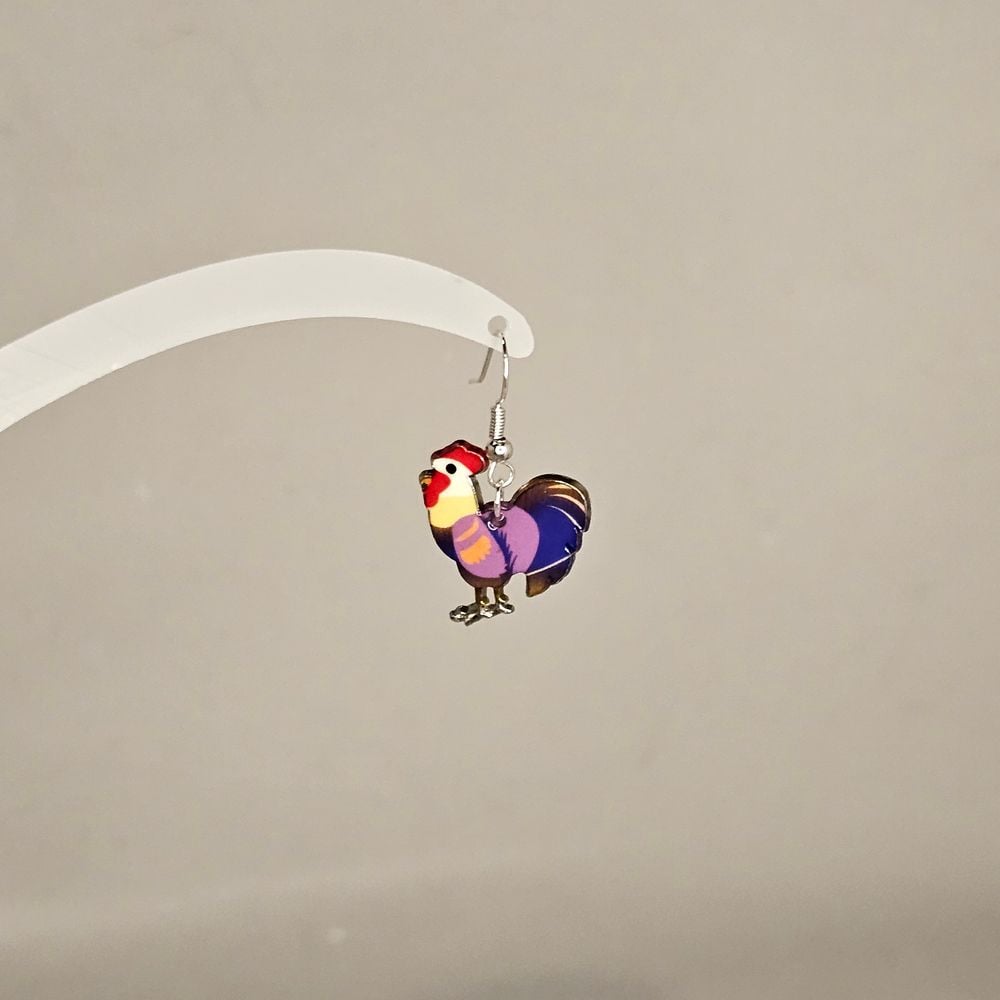 Item #225 Rooster Earring