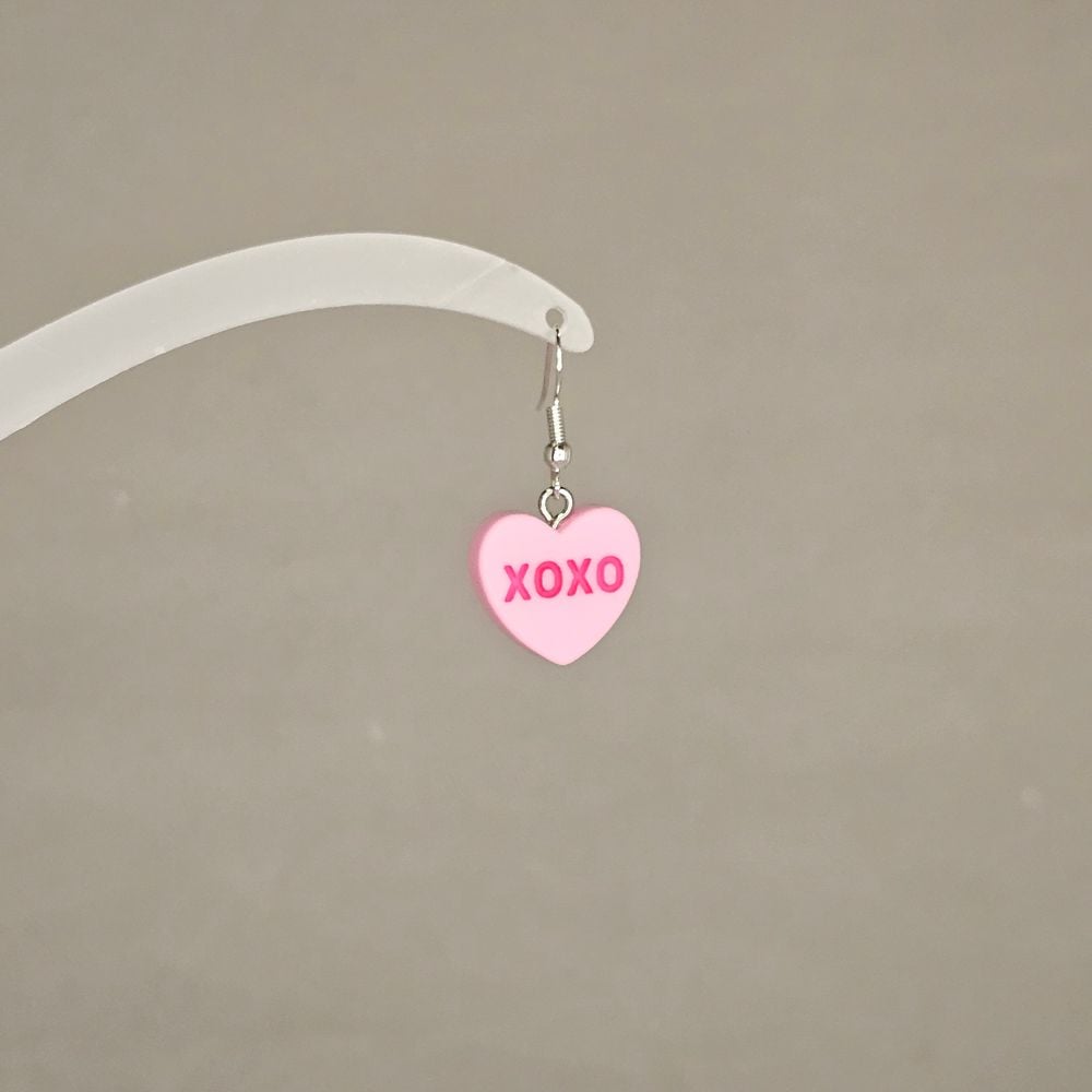 Item #108 Conversation Heart Candy XOXO Earring