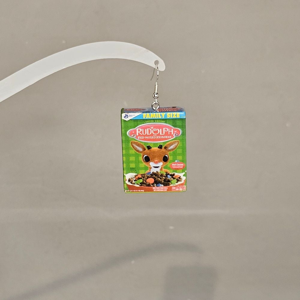 Item #59 Rudolph Cereal Earring