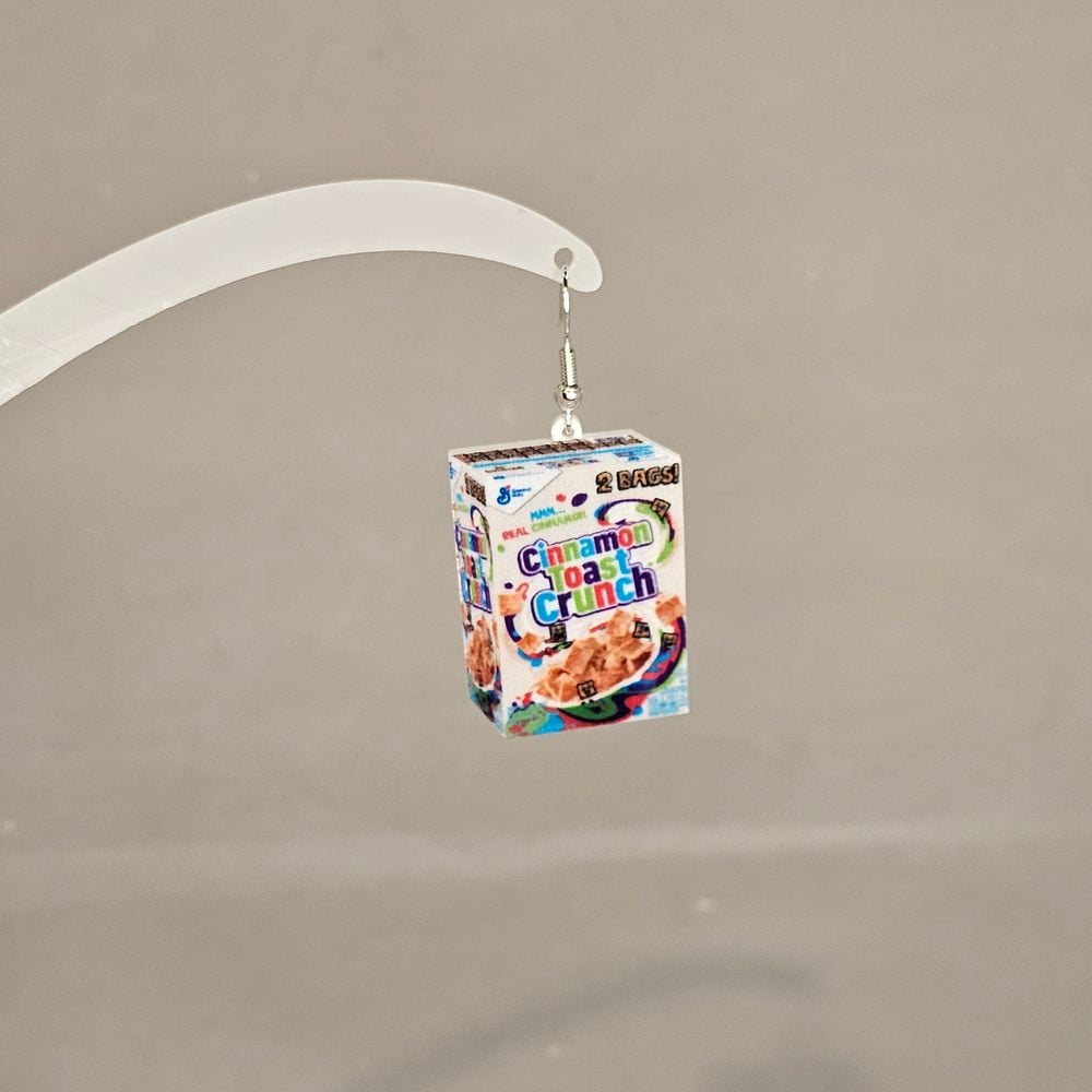 Item #62 Cinnamon Toast Crunch Cereal Earring